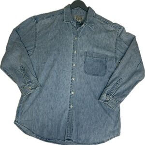 Denim Blue Button Down Shirt